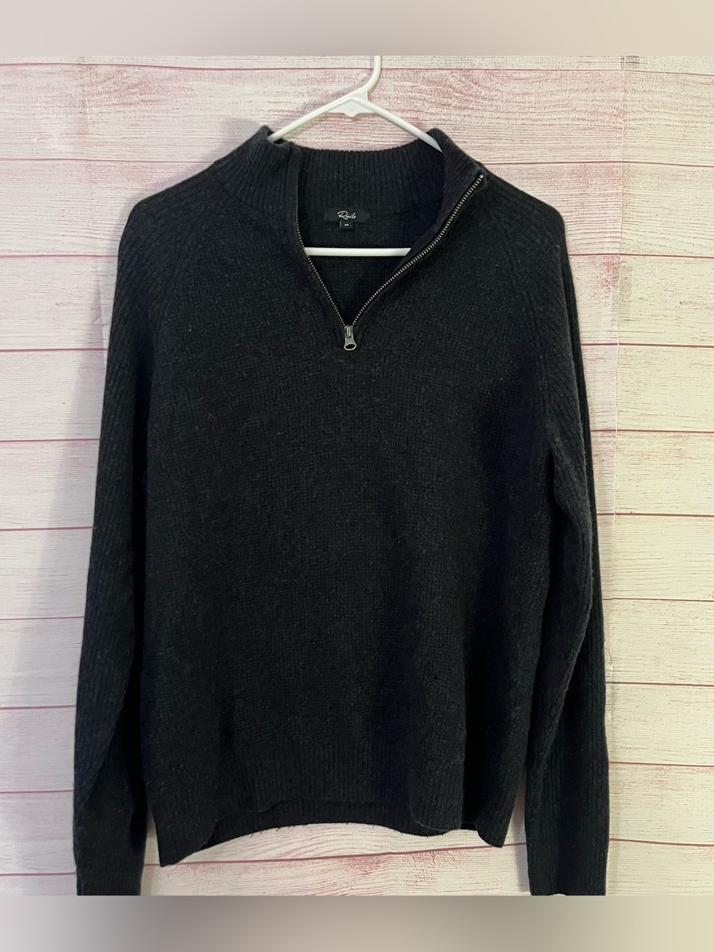 Rails Stark Cast Iron Wool Quarter Zip Pullover Sweater Size Medium